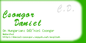 csongor daniel business card